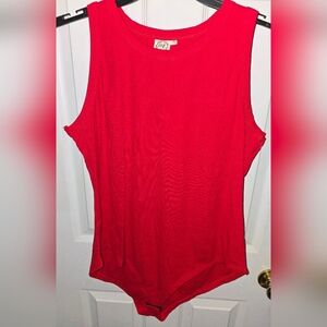 NWT- XL Red Sleeveless Women's Bodysuit